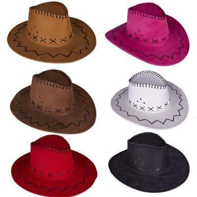 cappello da cowboy damascato colori assortiti