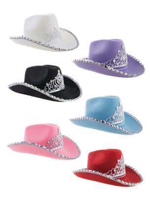 cappello da cowboy in feltro colori assortiti