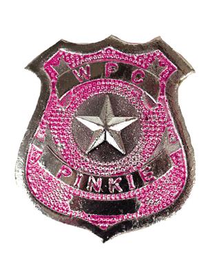 distintivo polizia rosa