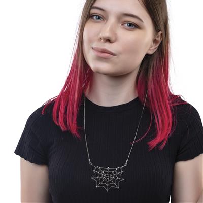 collana ragnatela con ragno