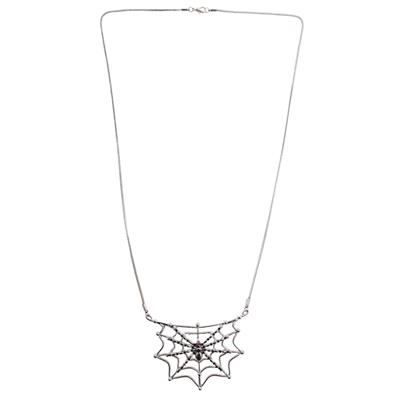 collana ragnatela con ragno