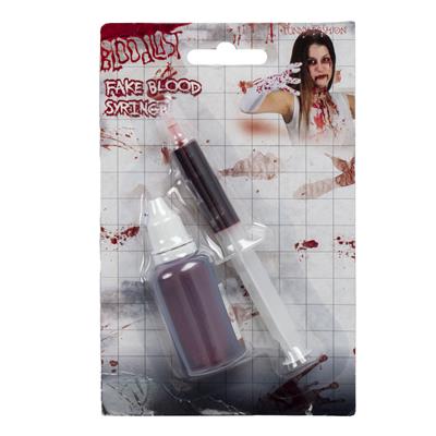 sangue finto in gel e siringa