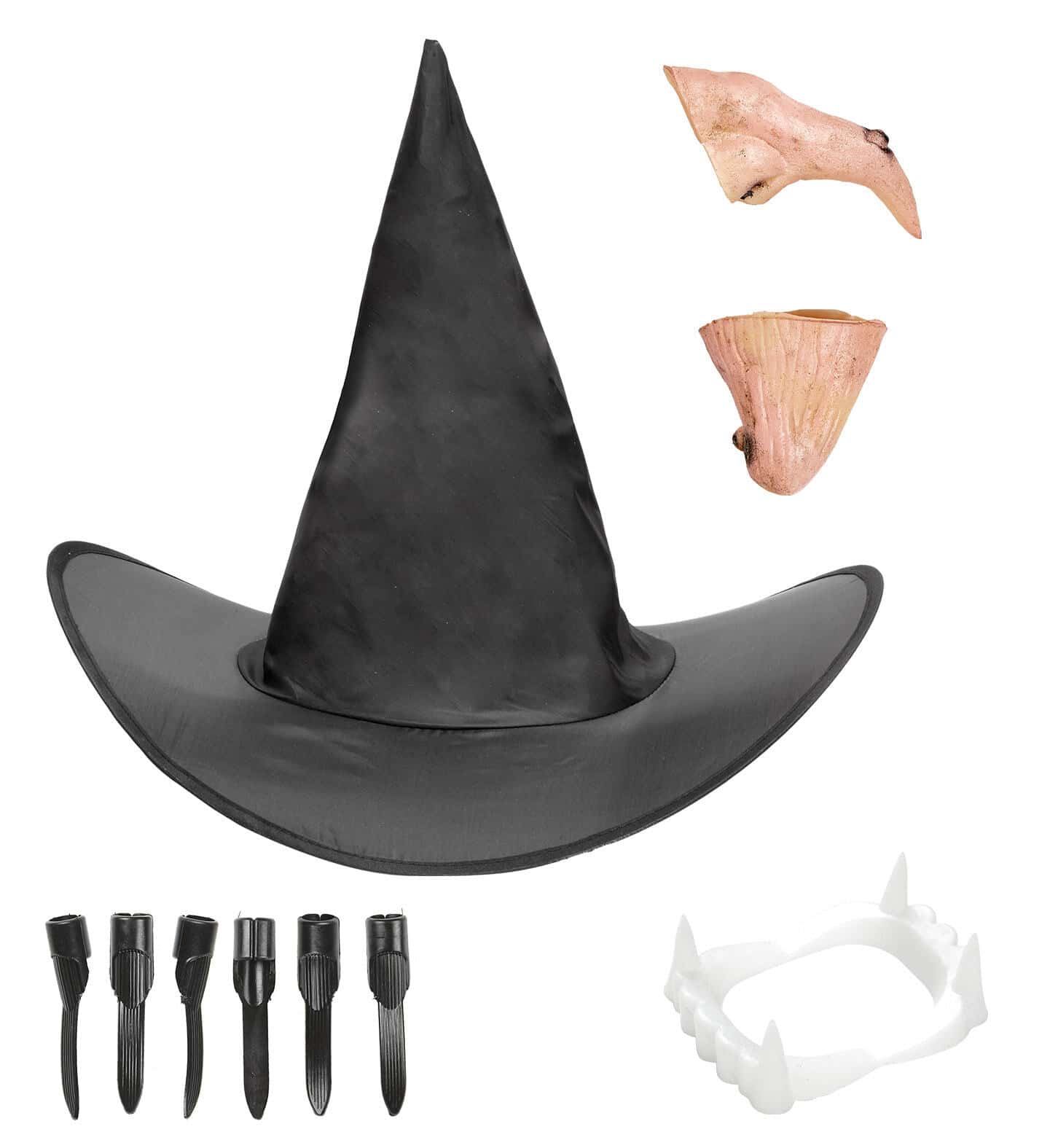 set maschera da strega o befana