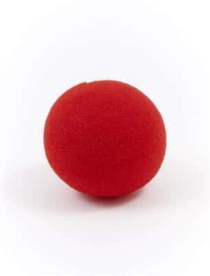 naso rosso da clown in schiuma