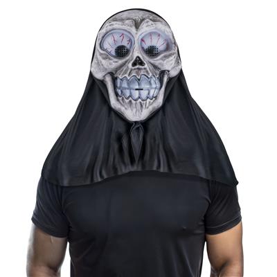 maschera da teschio con cappuccio
