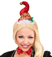 mini cappello da babbo natale con papillon