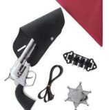 set pistola fondina e stella da cowboy