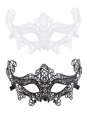maschera in pizzo nera o bianca assortite