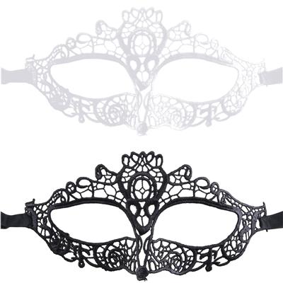maschera in pizzo nera o bianca assortite