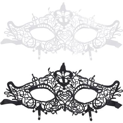 maschera in pizzo nera o bianca assortite
