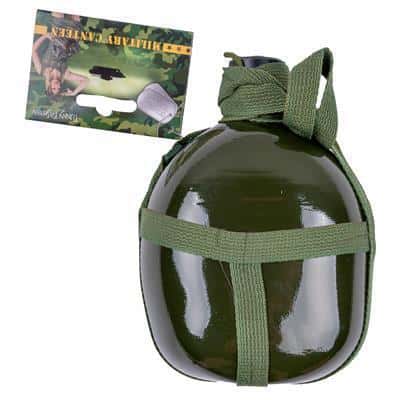borraccia per acqua verde militare