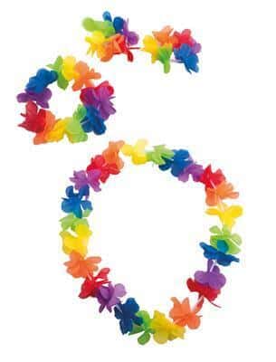 kit hawaiano multicolore