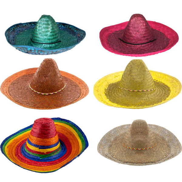 sombrero messicano colori assortiti