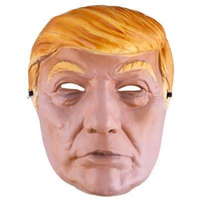 maschera in plastica da donald trump