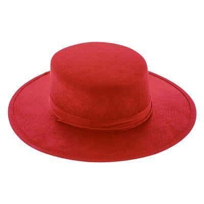 cappello da spagnolo rosso o nero