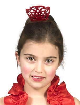spilla per capelli in plastica rossa