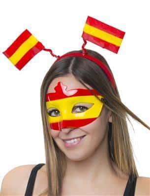 cerchietto con bandierine della spagna