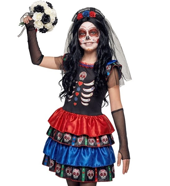 costume da scheletro messicano