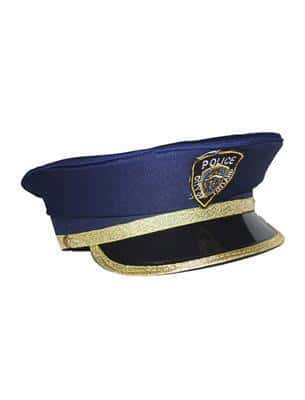 cappello blu da poliziotto