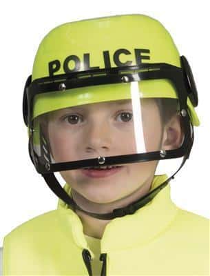 elmetto giallo da poliziotto per bambini