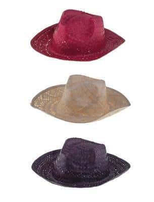 cappello da gangster in paglia colori assortiti