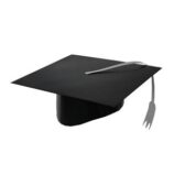 centrotavola cappello nero da laureato