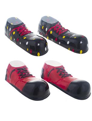 scarpe giganti colorate in plastica da clown