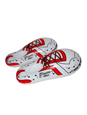 scarpe giganti colorate gonfiabili da clown