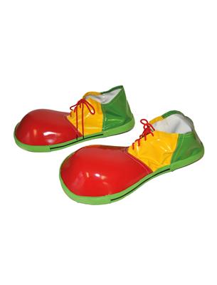 scarpe giganti colorate in plastica da clown