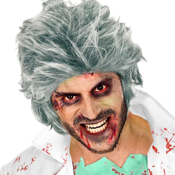 parrucca grigia da zombie