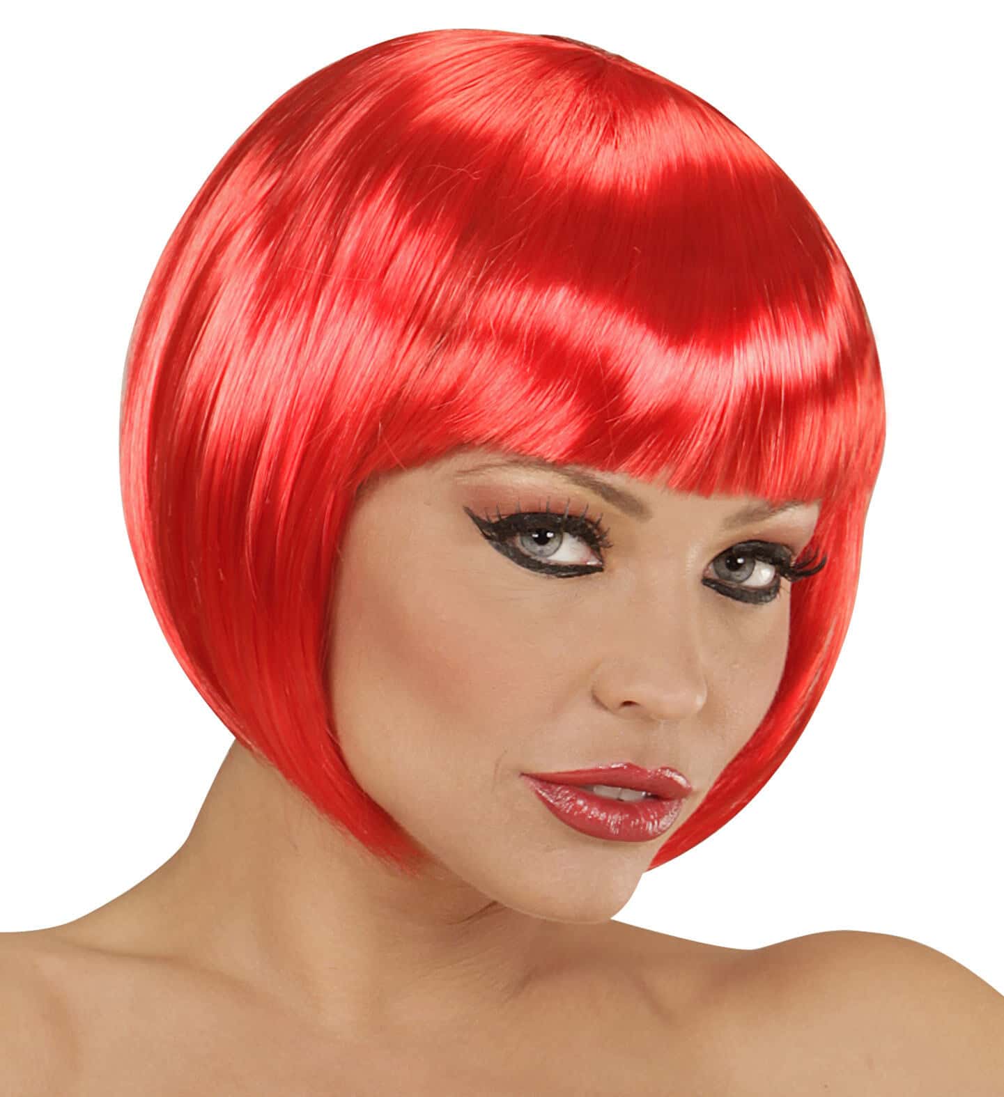 parrucca rossa da pin up a caschetto