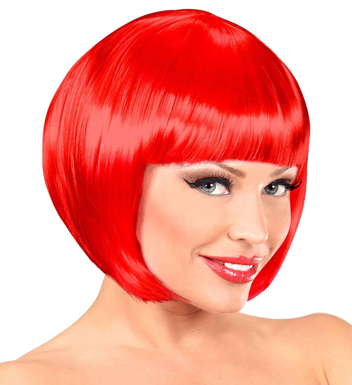 parrucca rossa da pin up a caschetto