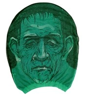 maschera elasticizzata da mostro da laboratorio