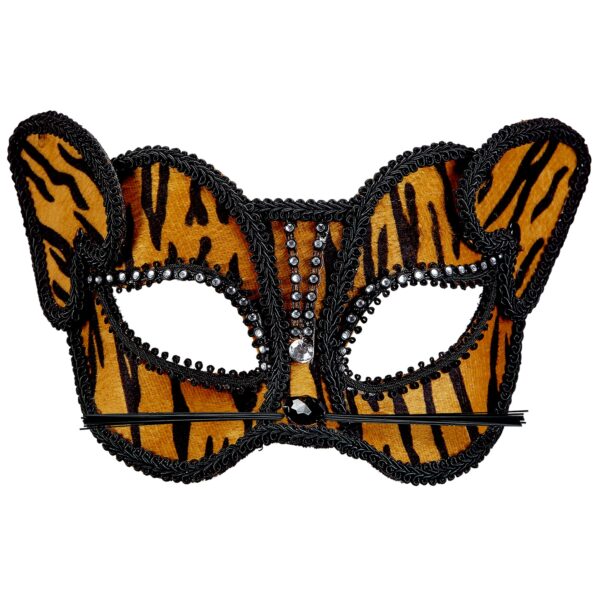 maschera da tigre con strass