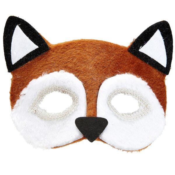 maschera da volpe in peluche