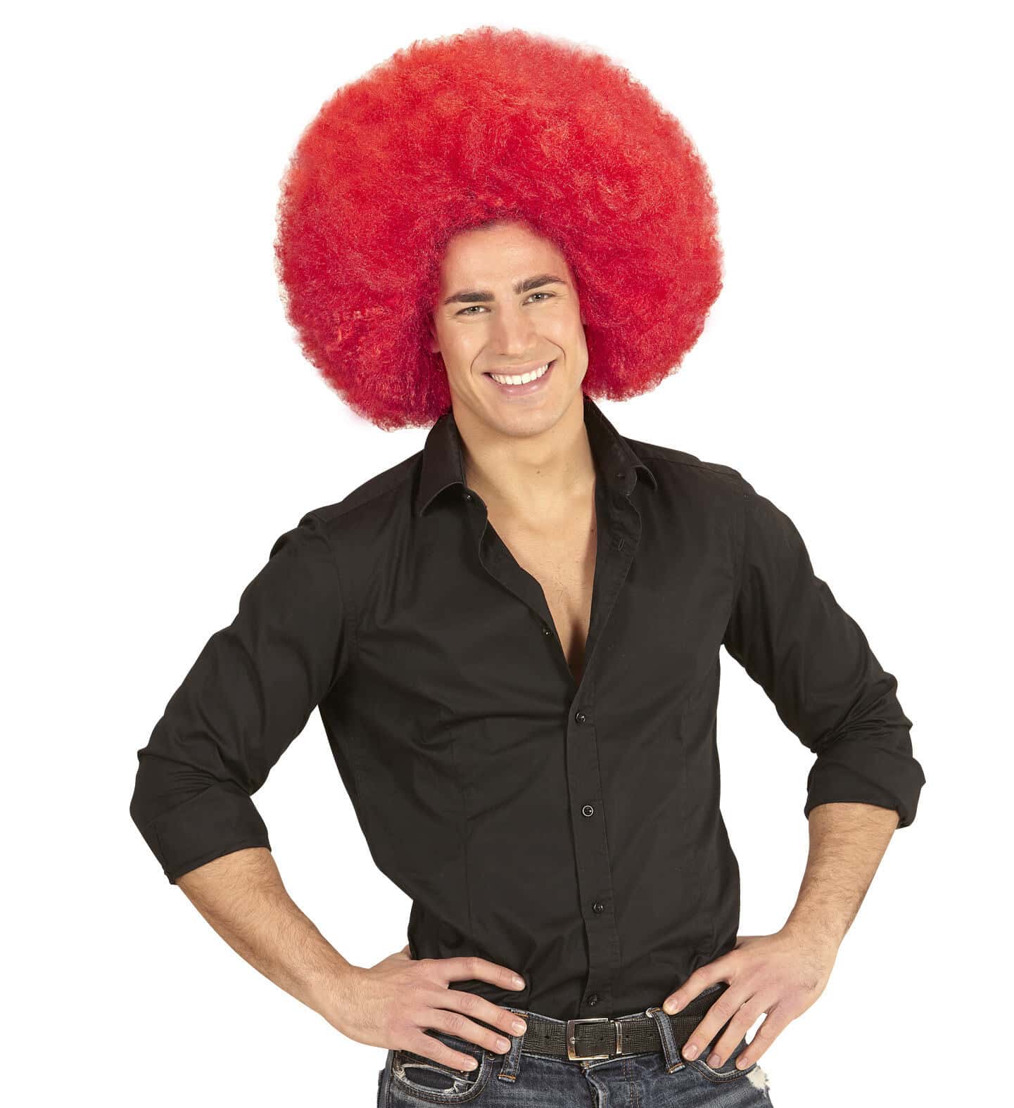 parrucca rossa afro