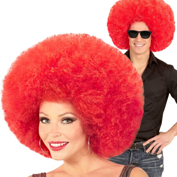 parrucca rossa afro