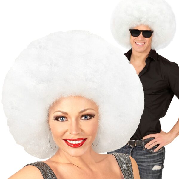 parrucca bianca afro