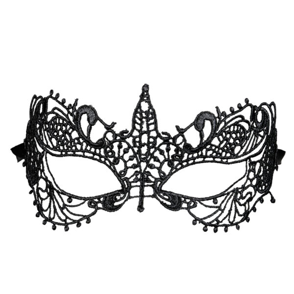 maschera nera in pizzo