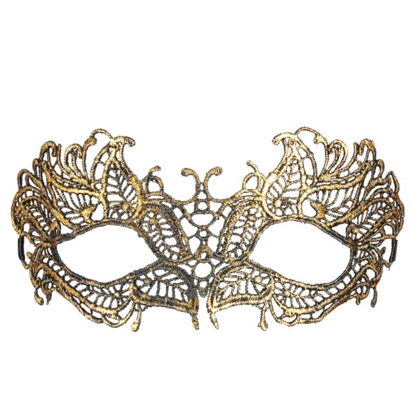 maschera oro antico in pizzo