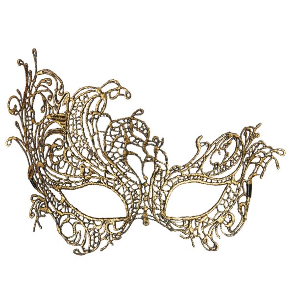 maschera oro antico barocco in pizzo