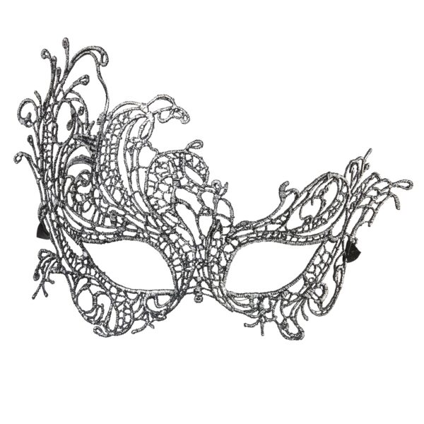 maschera argento antico barocco in pizzo