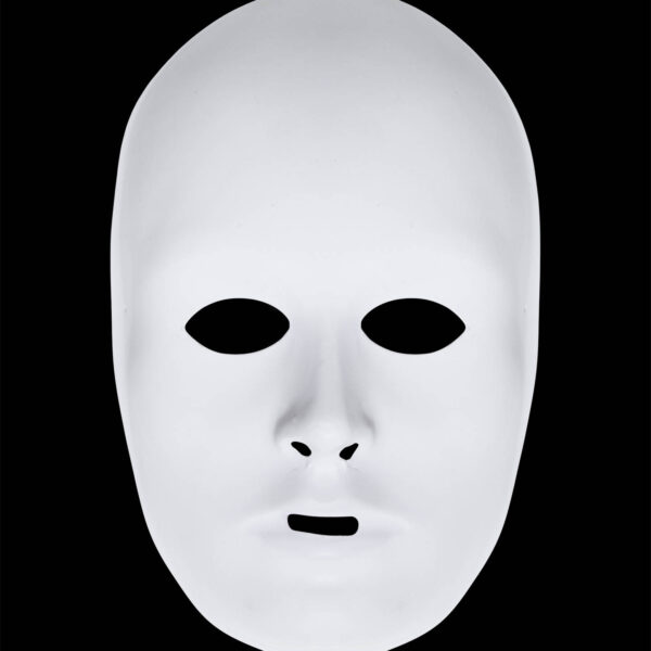 maschera bianca da dipingere