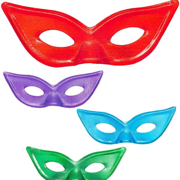 maschera domino papillon metallizzata colori assortiti