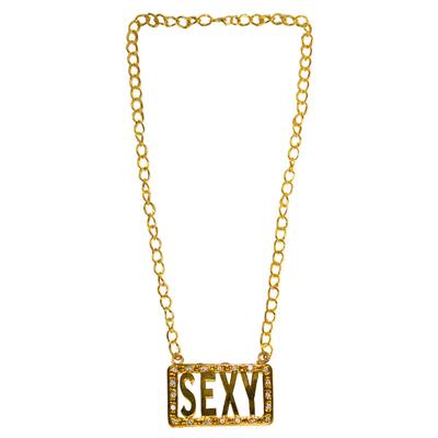 collana oro con medaglione sexy