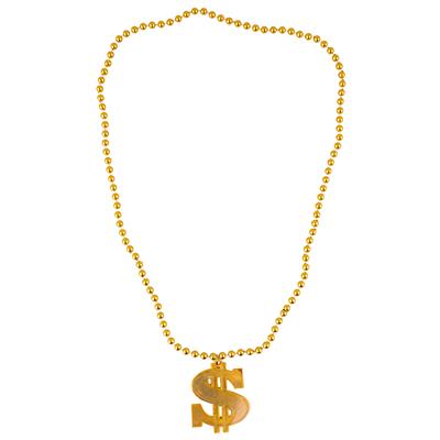 collana oro con medaglione dollaro piccolo