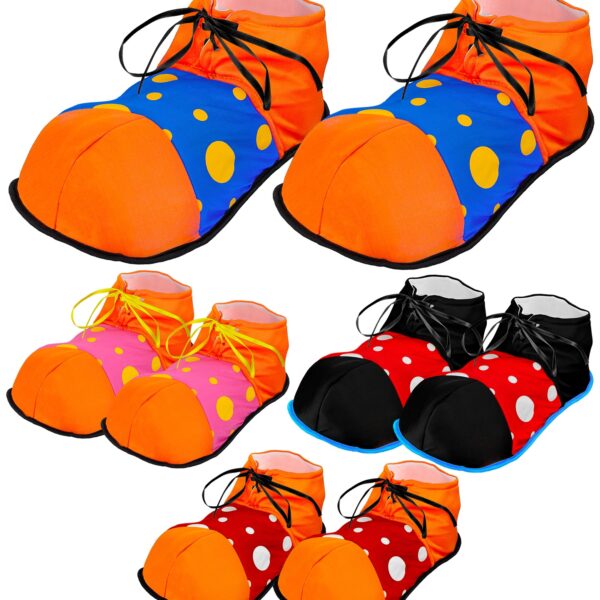 scarpe da clown colori assortiti