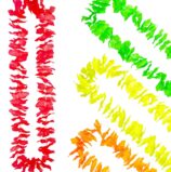 collana hawaiana fluorescente colori assortiti