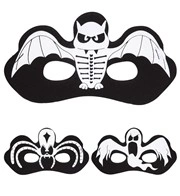 maschera nera halloween vari modelli