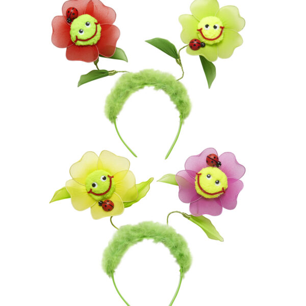 cerchietto con fiori colori assortiti